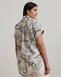 Relaxed Fit Print Short-Sleeve Shirt