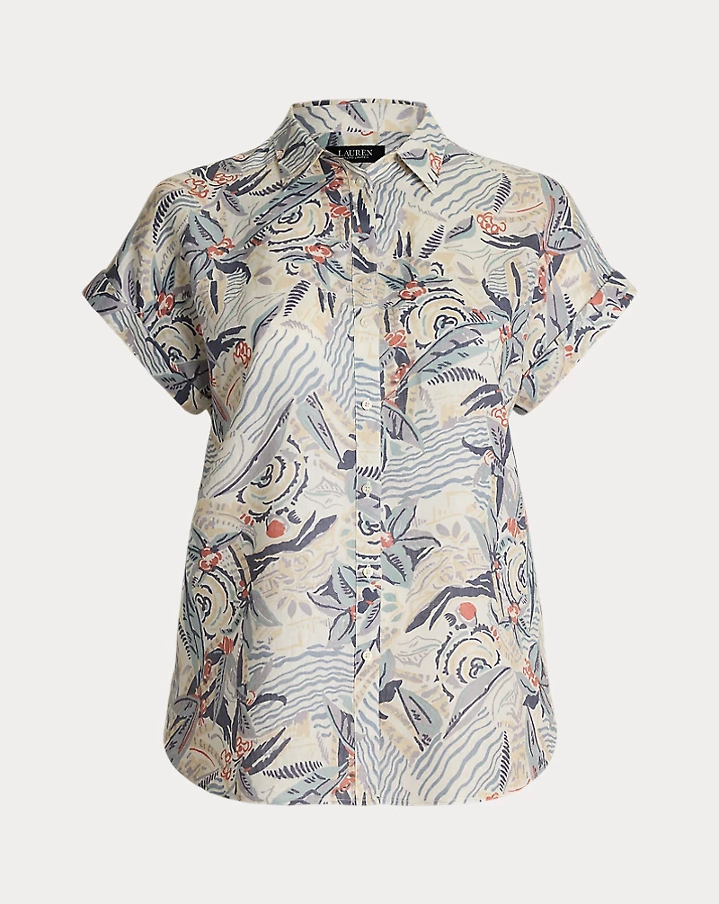 Relaxed Fit Print Short-Sleeve Shirt