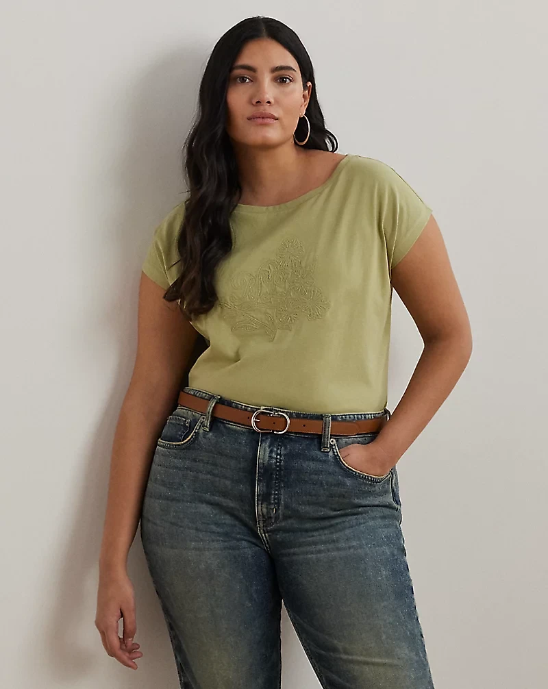 Embroidered Jersey Tee