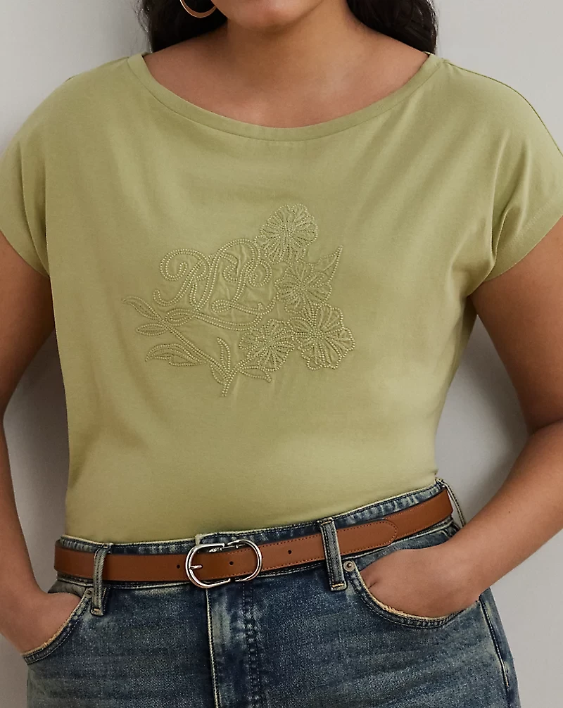 Embroidered Jersey Tee