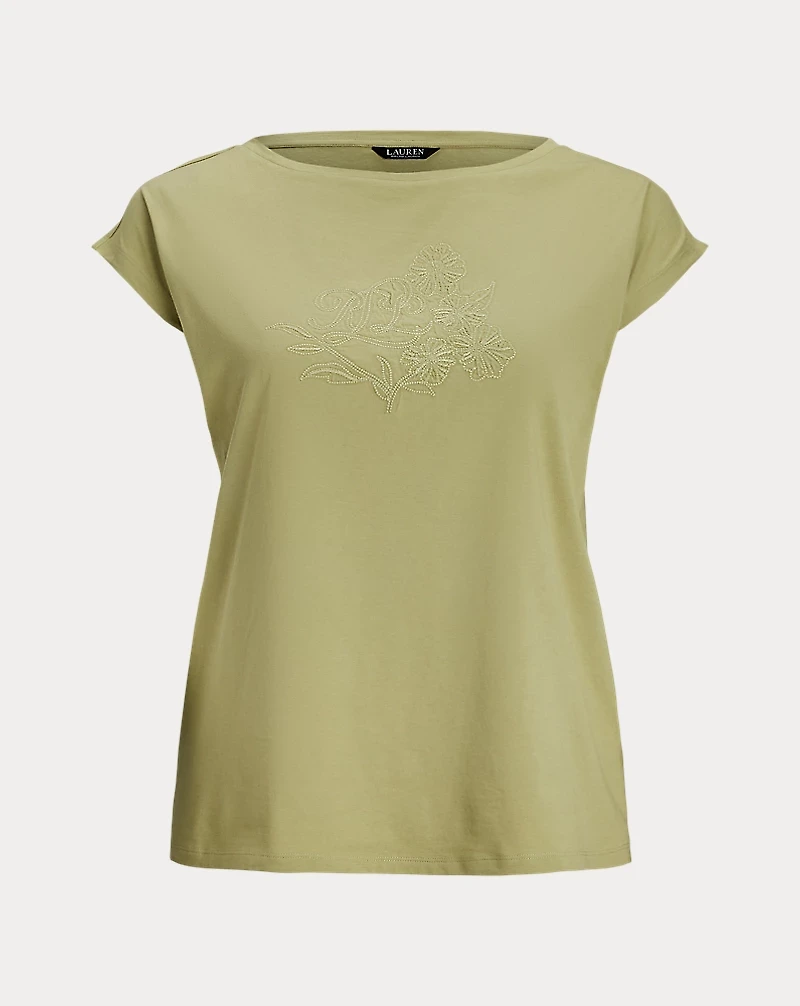 Embroidered Jersey Tee