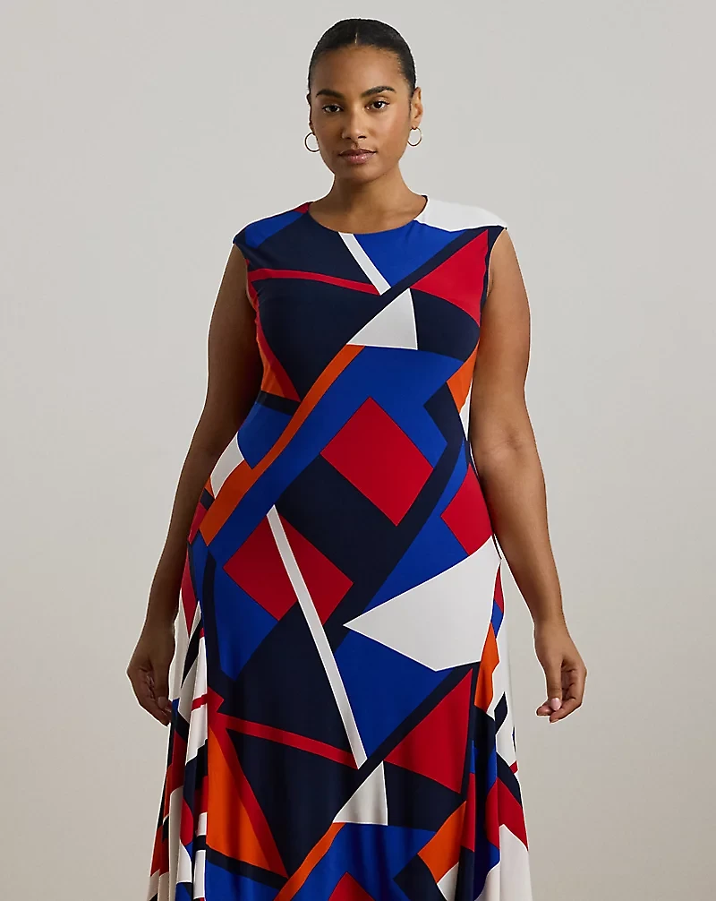 Print Stretch Jersey Dress
