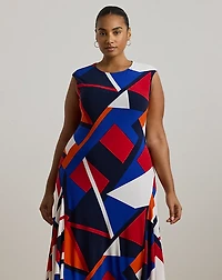 Print Stretch Jersey Dress