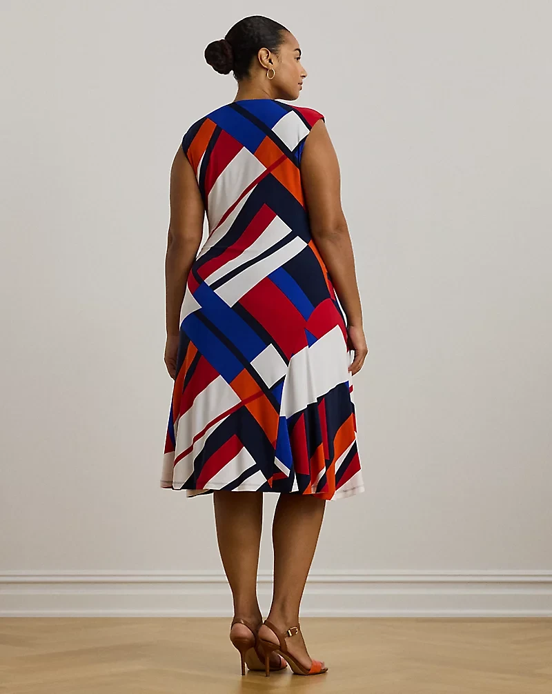 Print Stretch Jersey Dress