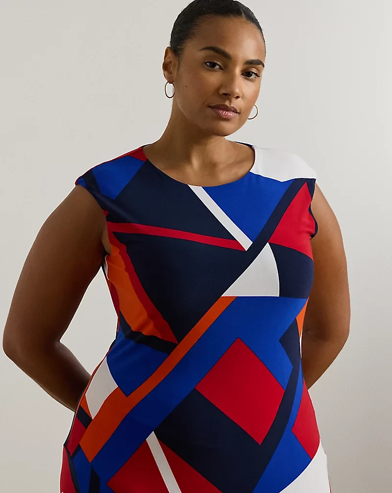 Print Stretch Jersey Dress