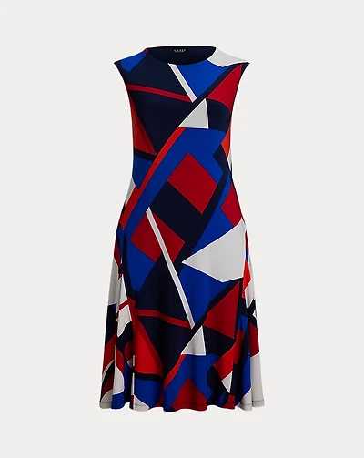 Print Stretch Jersey Dress