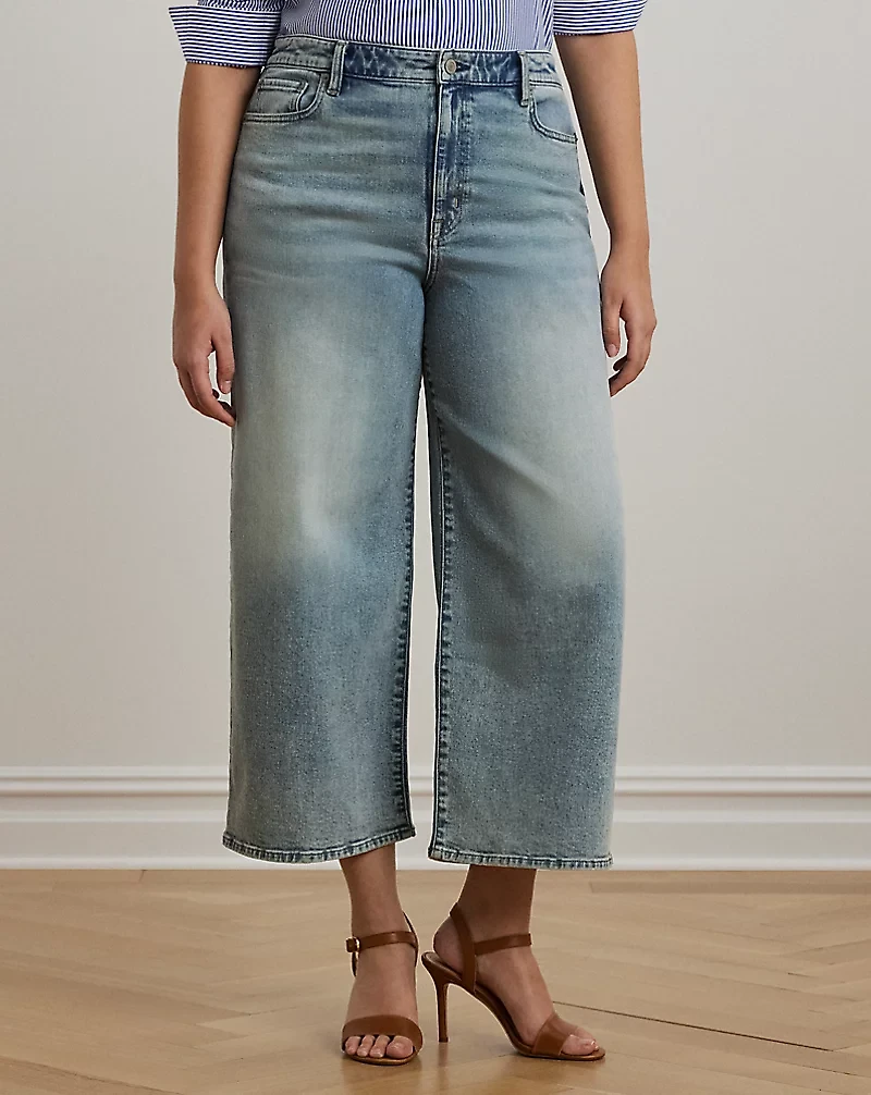 High-Rise Wide-Leg Cropped Jean