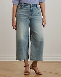 High-Rise Wide-Leg Cropped Jean