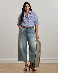 High-Rise Wide-Leg Cropped Jean