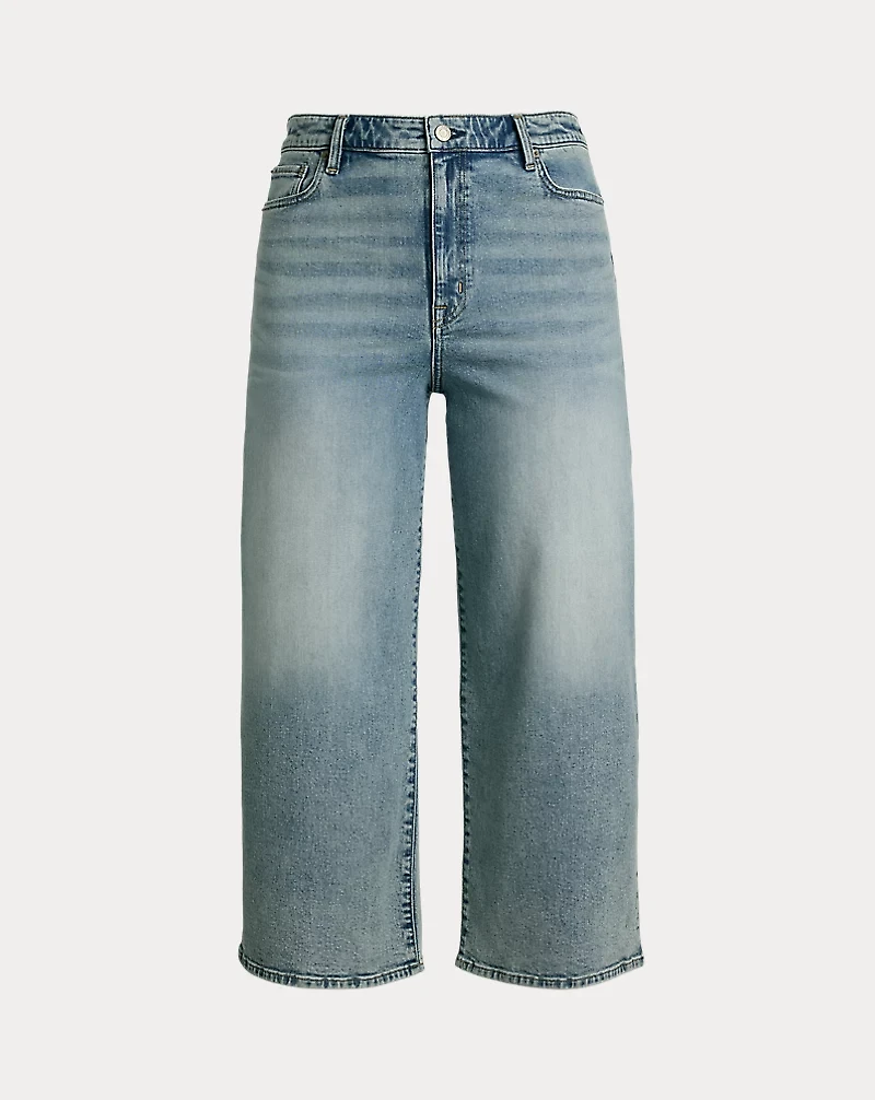 High-Rise Wide-Leg Cropped Jean