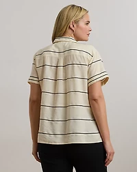 Striped Short-Sleeve Camp Shirt