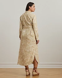 Floral Linen Shirtdress