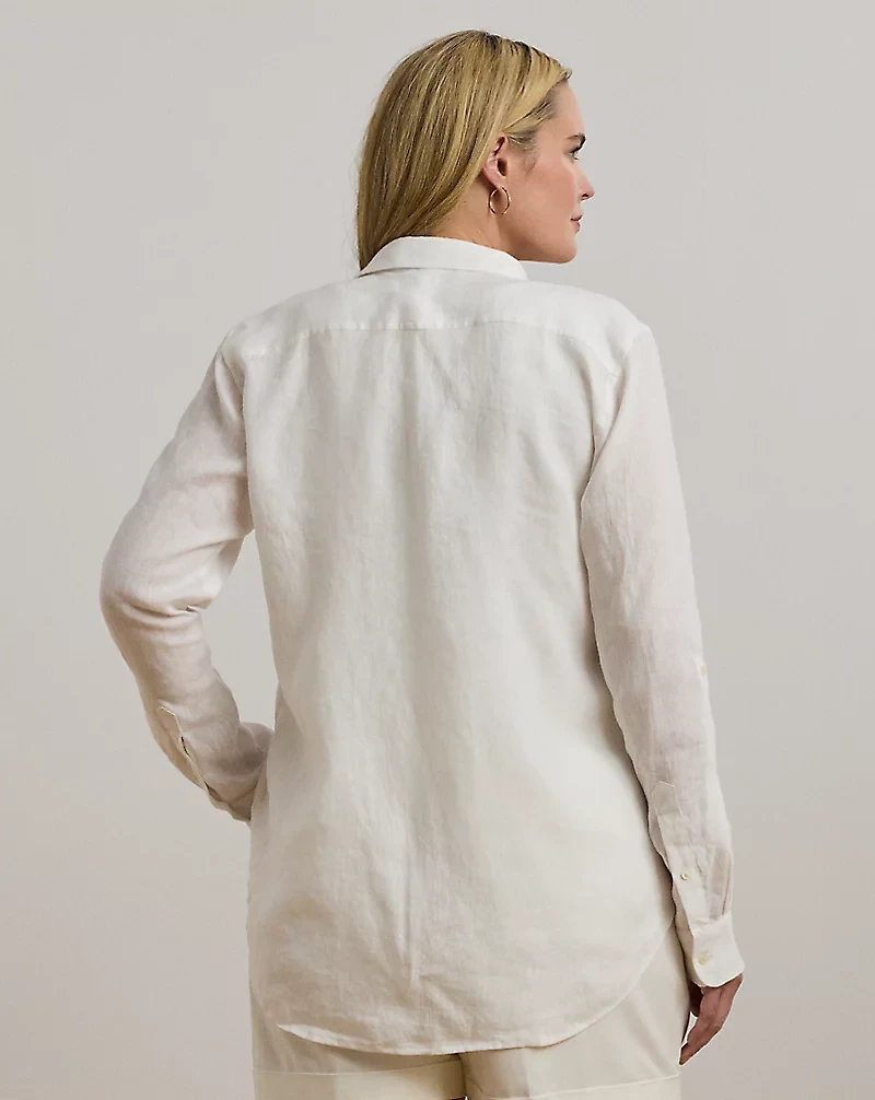 Relaxed Fit Print Roll-Tab Sleeve Shirt