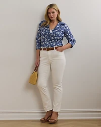 Classic Fit Floral Cotton Voile Shirt