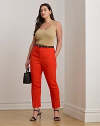 Stretch Cady Cropped Pant