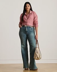 Relaxed Fit Striped Linen Shirt