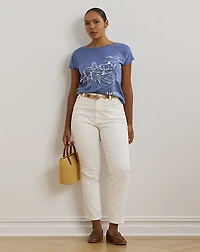 Cotton-Blend Jersey Graphic Tee