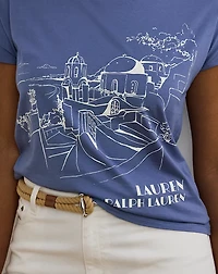 Cotton-Blend Jersey Graphic Tee