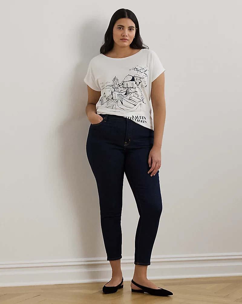Cotton-Blend Jersey Graphic Tee