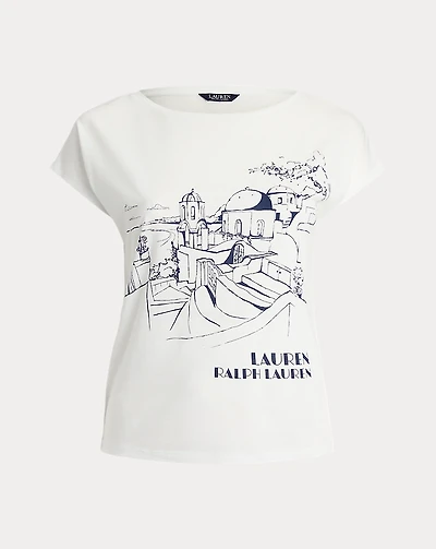 Cotton-Blend Jersey Graphic Tee