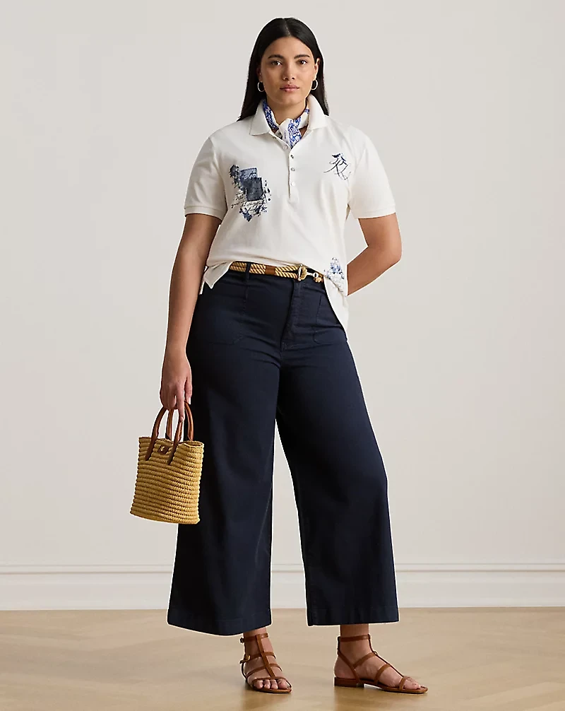 Patchwork Piqué Polo Shirt