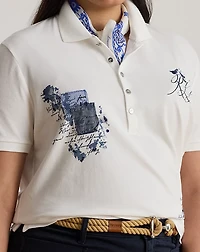 Patchwork Piqué Polo Shirt