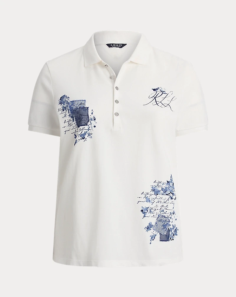Patchwork Piqué Polo Shirt