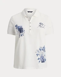 Patchwork Piqué Polo Shirt