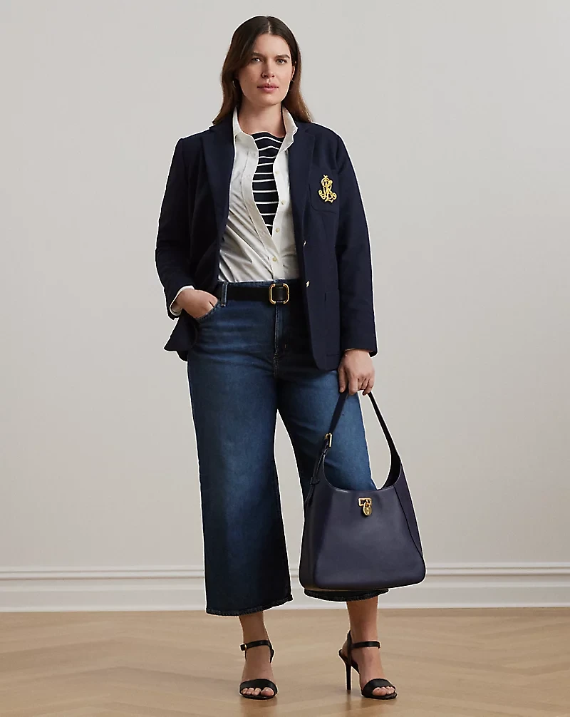 High-Rise Wide-Leg Cropped Jean