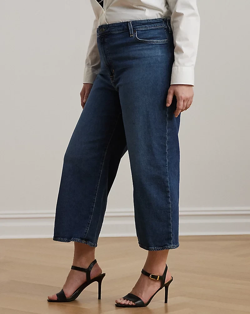 High-Rise Wide-Leg Cropped Jean