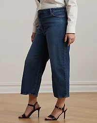High-Rise Wide-Leg Cropped Jean
