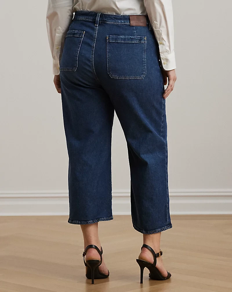 High-Rise Wide-Leg Cropped Jean