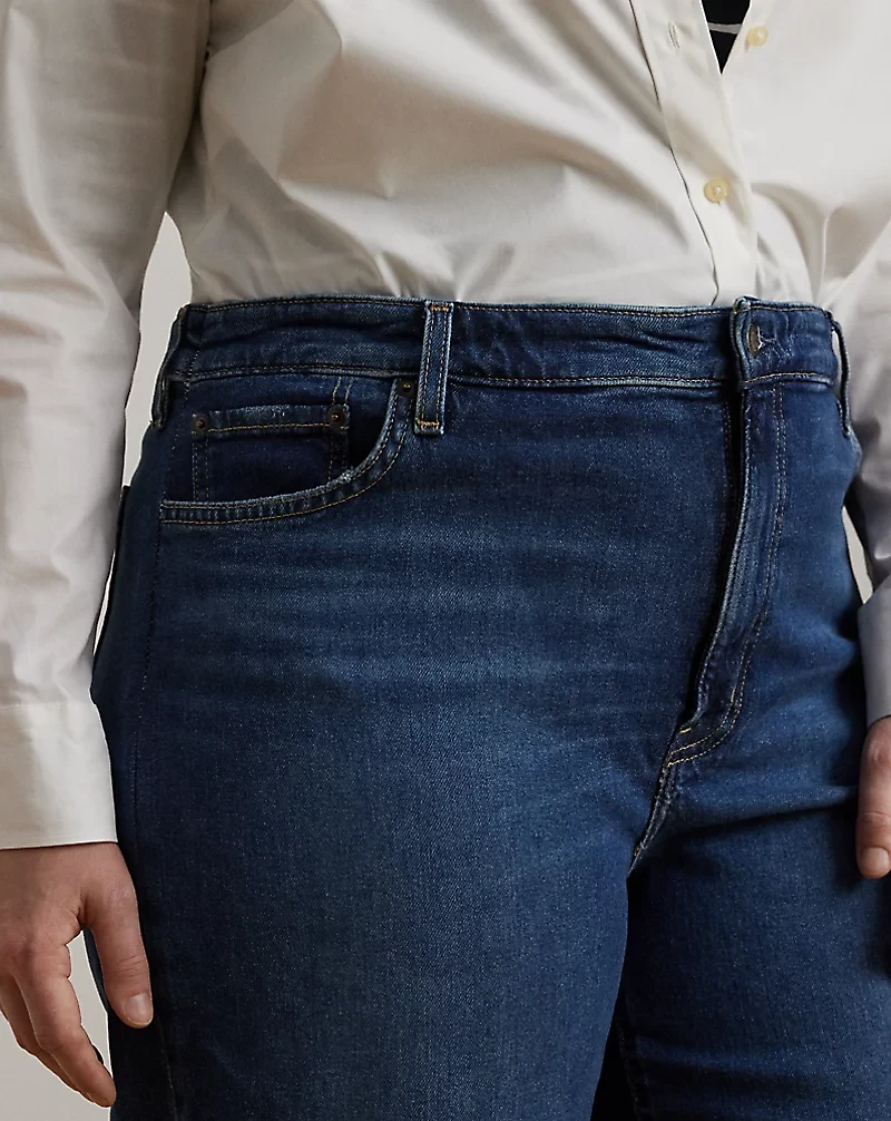 High-Rise Wide-Leg Cropped Jean
