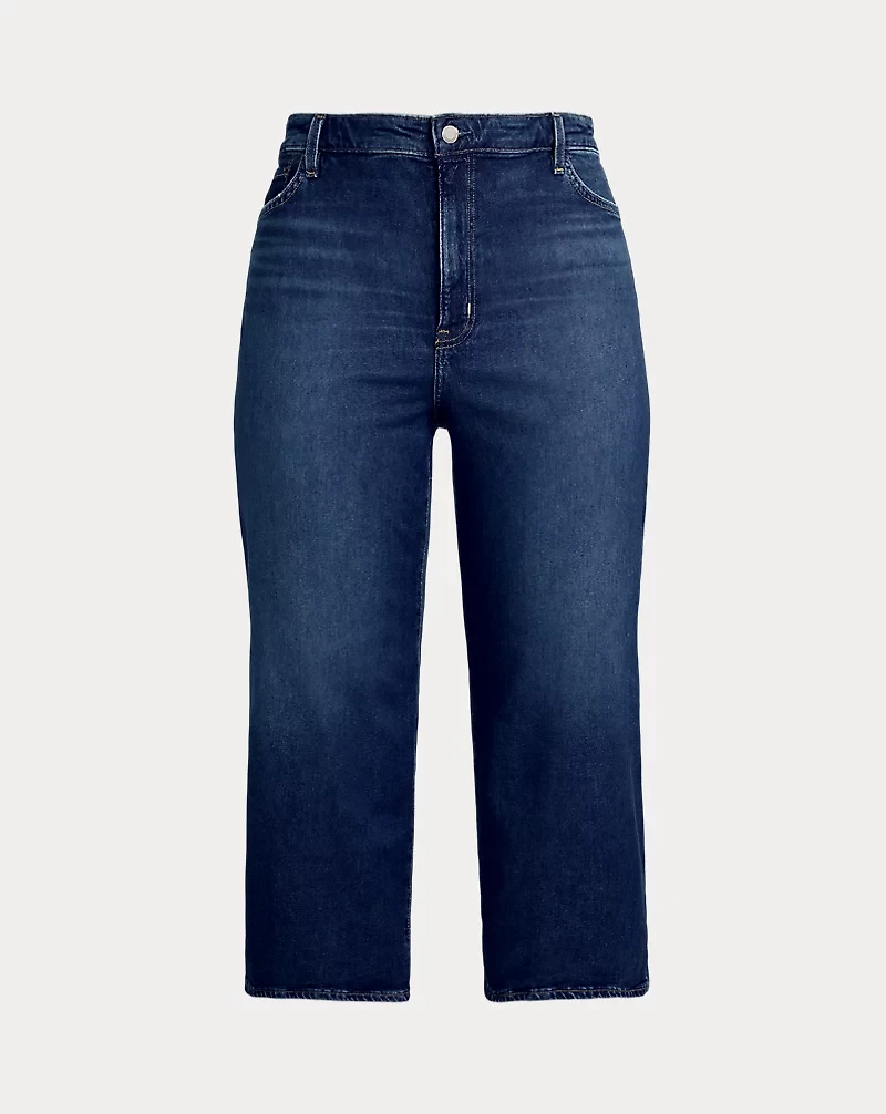 High-Rise Wide-Leg Cropped Jean