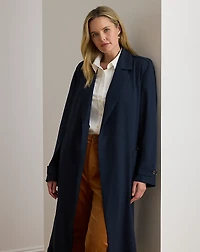 Double-Faced Georgette Wrap Coat