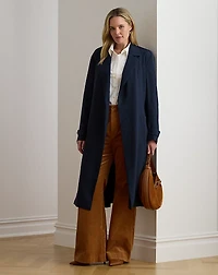 Double-Faced Georgette Wrap Coat
