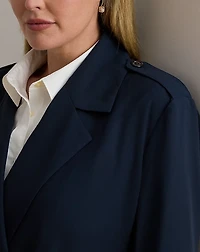 Double-Faced Georgette Wrap Coat