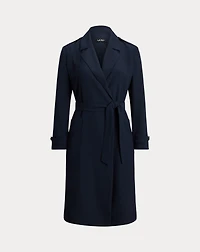 Double-Faced Georgette Wrap Coat