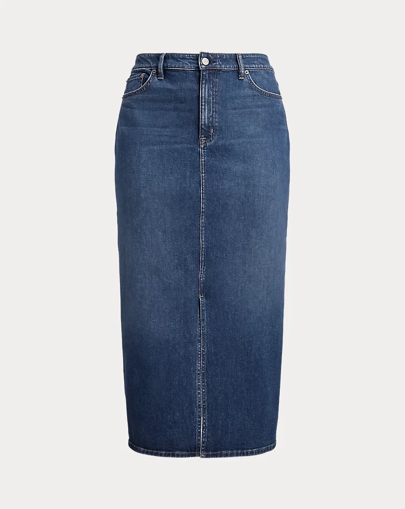Denim Midi Skirt
