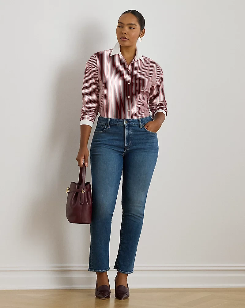 Striped Cotton Broadcloth Shirt