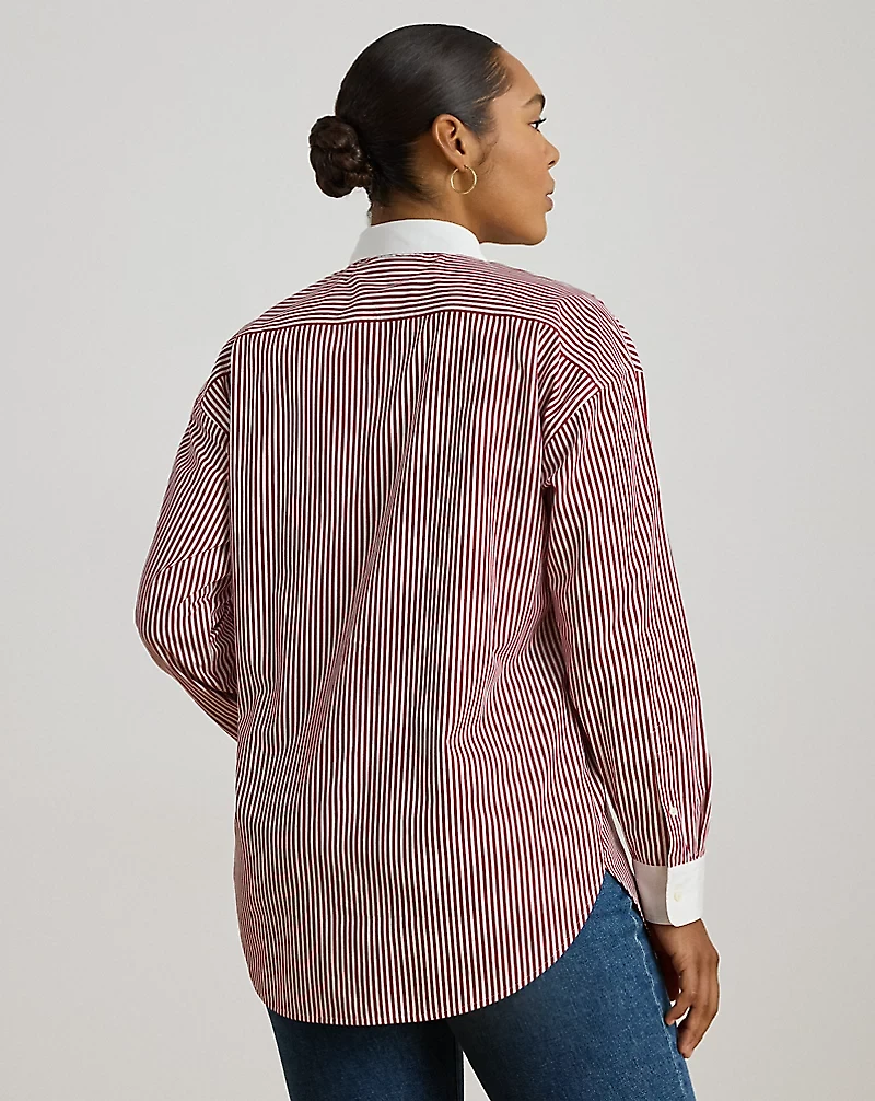 Striped Cotton Broadcloth Shirt