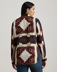 Classic Fit Equestrian-Print Twill Shirt