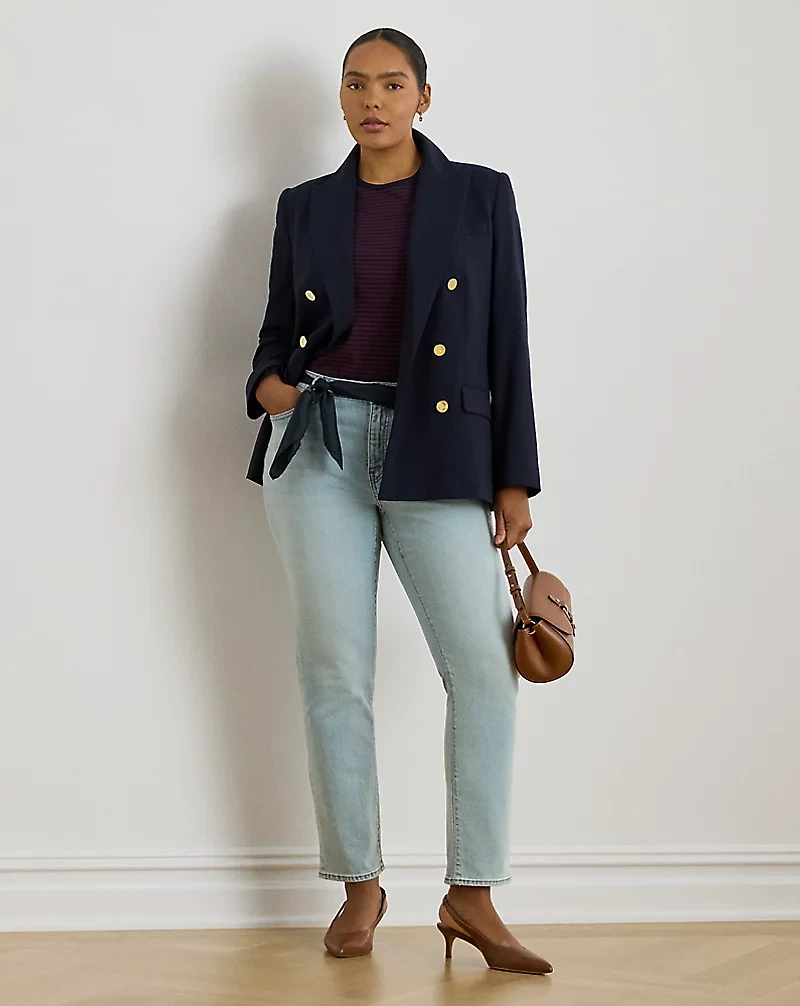 Mid-Rise Straight Ankle Jean