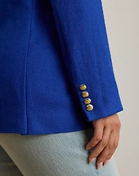 Double-Breasted Linen-Cotton Blazer