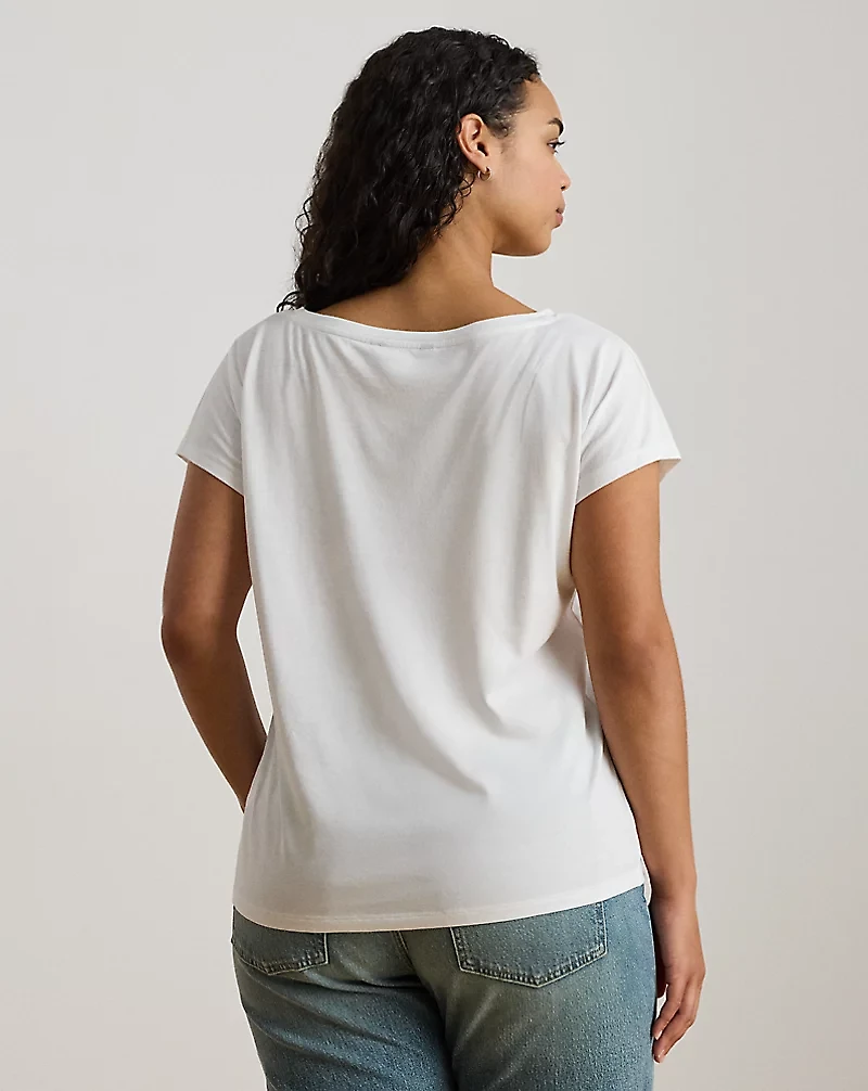 Graphic Cotton-Modal Jersey Tee
