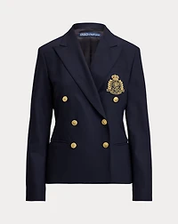 Double-Breasted Crest Blazer