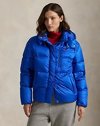 Water-Repellent Quilted Down Jacket