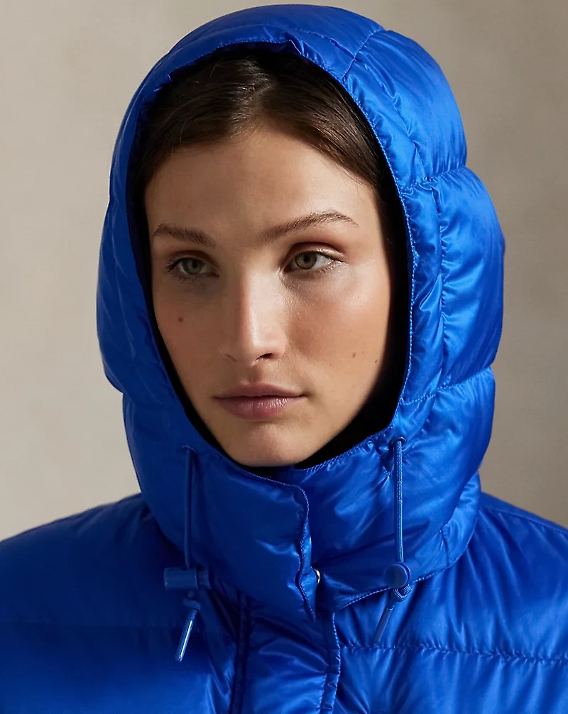 Water-Repellent Quilted Down Jacket