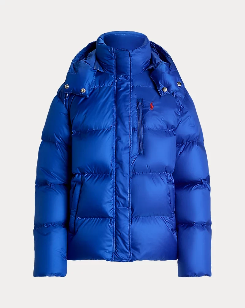 Water-Repellent Quilted Down Jacket