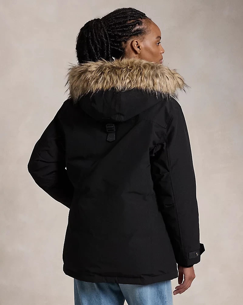 Faux-Fur-Trim Down Parka
